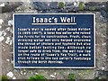 Explanatory plaque for Isaac