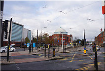 SD8912 : Tram stop on Maclure Road, Rochdale by Ian S