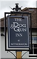 Sign for the Dog & Gun, Netheravon