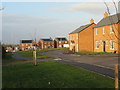 Goldcrest Way and unlabelled road, Yew Tree Hill development