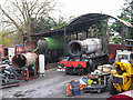 SU1189 : Locomotives under restoration at the Swindon & Cricklade Railway by Gareth James
