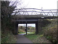 NX9925 : A597 bridge over National Cycle Route 72 by JThomas