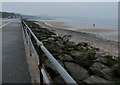 Promenade and beach at Colwyn Bay