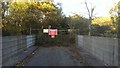 North West end of the disused bridge across the M27