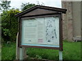 Sign at St. Mary Magdalene Church (Leintwardine)