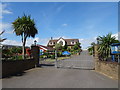 Entrance to caravan park, Brean