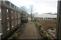 View of the driveway leading into Kensington Palace from a window in the Palace