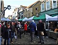 Market stalls on High Street, Winchester