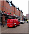 Red van parked in Cambrian Road, Newport