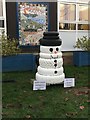 A re-tyred snowman