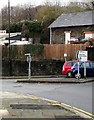 Griffithstown and Leisure Centre direction sign at the edge of Pontypool town centre