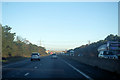 M18 approaching Doncaster Road bridge