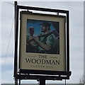 Sign for the Woodman, Clayton West