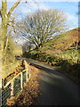 Minor road, approaching Foel