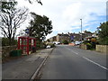 Bus stop and shelter on the B6116, Shelley