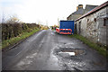 Potholes along Fireagh Road