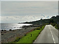 NS0424 : Beach and Shore Road at Largymore by David Dixon