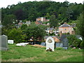 View from the churchyard at St. Nicholas Church (Montgomery)