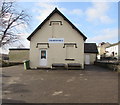 Benches outside Machen Church Hall 