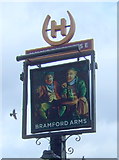 SO9392 : Sign for the Bramford Arms by JThomas