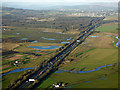 Farmland near Glasgow Airport from the air