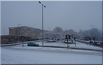 SE1632 : Croft Street, Bradford, in the snow by habiloid