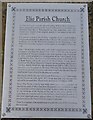 Notice at Elie church