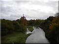 Rather full River Tame, Tame Bridge