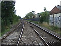 Railway towards Langley Green Station