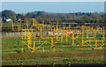 Landing lights at Belfast International Airport