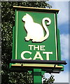 Sign for the Cat public house, Ellesmere Port