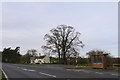 Keythorpe Grange Cottages and bus stop on the A47