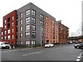 Flats at the corner of Harmsworth Street and Byron Street