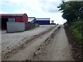 Farm buildings on the Old Road