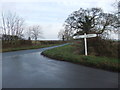 Country crossroads looking towards Lockington