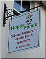 Happy Panda name sign, Oldway Centre, Monmouth