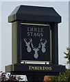 Sign for the Three Stags, Bebington