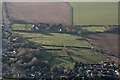 Ridge and furrow and earthworks at Ulceby: aerial 2019