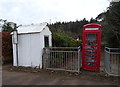 Bus stop and shelter on the B724, Clarencefield