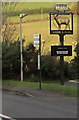 Lamb & Flag name sign, Llanwenarth