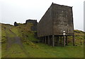SO5977 : Derelict quarry buildings at Titterstone Clee Hill by Mat Fascione