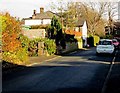 Houses, hedges and cars, North Street, Abergavenny