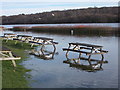 High water level at Ruislip Lido