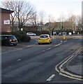 West towards the junction of two A roads, Abergavenny