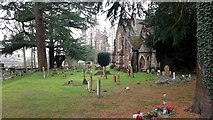 SO7119 : Churchyard, Huntley by Jonathan Billinger