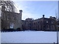 Towneley Hall after snow