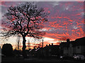 Buckingham Road sunset in Penn, Wolverhampton