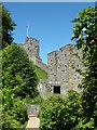 TQ0107 : Arundel Castle - the barbican and the keep by Chris Allen