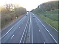 Part of the M54 motorway near Wellington