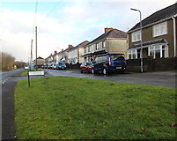 SN8107 : Houses near Dulais Road, Seven Sisters by Jaggery